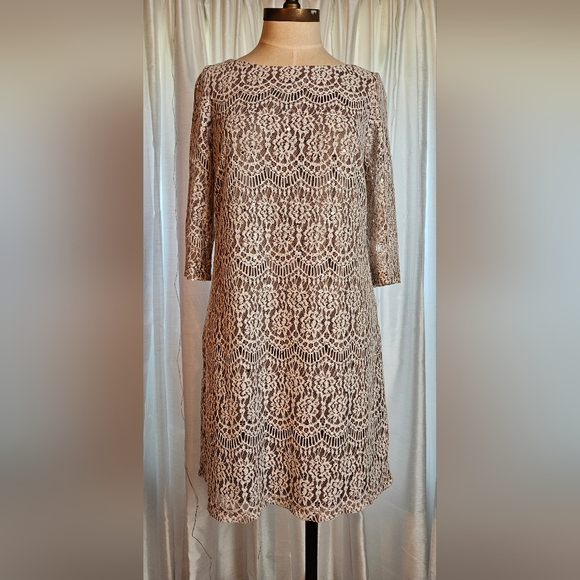 Jessica Howard Lace Sequin Dress - Picture 1 of 3